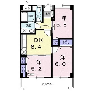 フォレスト ガーデン【3階】の間取り