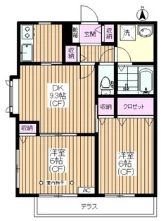 【旭化成ヘーベルメゾン】クレール四葉【1階】の間取り