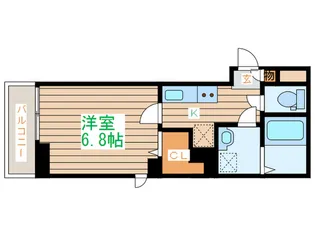 ビューノ広瀬通【2階】の間取り