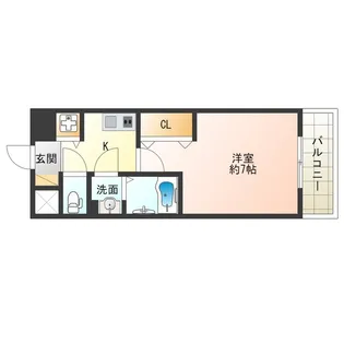 Luxe此花【6階】の間取り