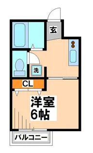 アパートメントハウスアオキ【1階】の間取り