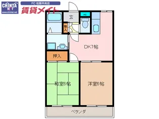 プレシャスII【1階】の間取り