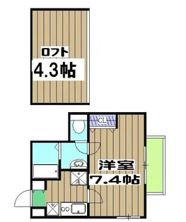 アブティール桂西口【4階】の間取り