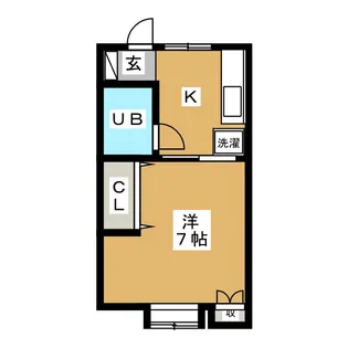 ハイコーポ本八幡【1階】の間取り