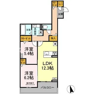 T&Pプレザン【2階】の間取り