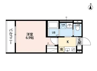 robot home 前原II【3階】の間取り