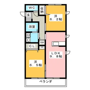 ソレイユJX-I【2階】の間取り