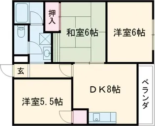 アヴニール1・2番館【2階】の間取り