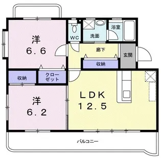 グレートハイツロイヤル【2階】の間取り
