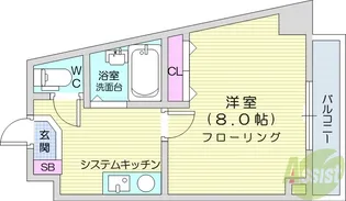サンクレストベア【5階】の間取り