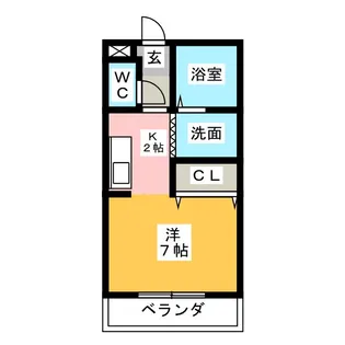 リエス掛川B【1階】の間取り