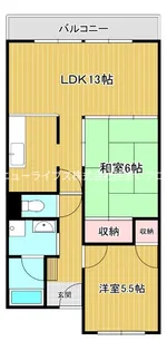 ラリヴィエール古川橋【5階】の間取り