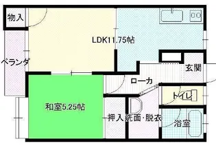 コーポアベ【1階】の間取り
