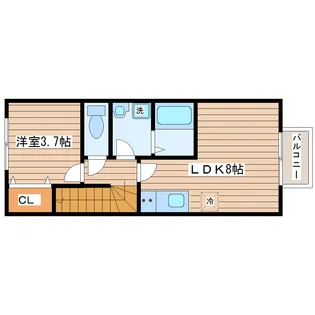 piera(ピエラ)【2階】の間取り