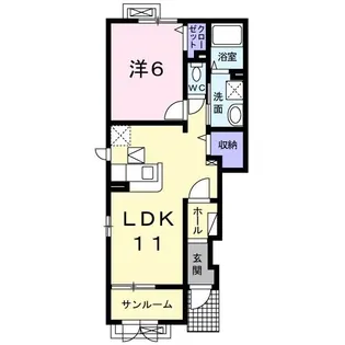 プティ・パ【1階】の間取り