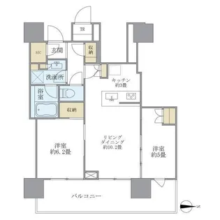 BrilliaTower池袋【29階】の間取り