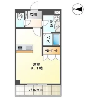 アバンティ・K2【1階】の間取り