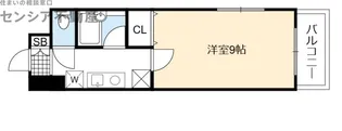 ベルエキップ オグラン【6階】の間取り