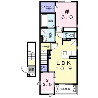 ラ ぺ フランIII【2階】の間取り