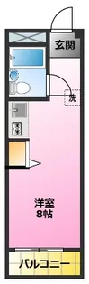 中央セントラルマンション【4階】の間取り