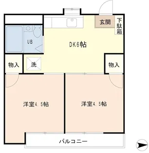 メゾンド尾間木【3階】の間取り