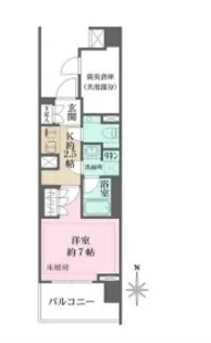 ザ・パークハウス上野池之端レジデンス【2階】の間取り