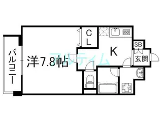 べラジオ五条堀川III【6階】の間取り