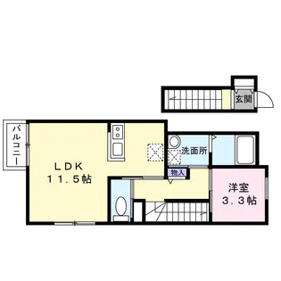 terrace長町南【2階】の間取り