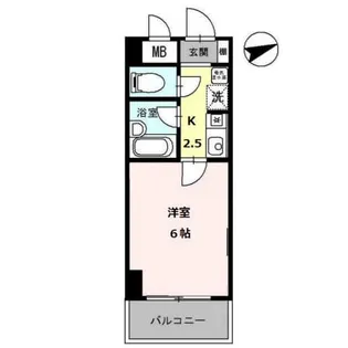 ラ・フェリオ新深江【2階】の間取り