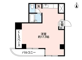 クイーンズビル【3階】の間取り