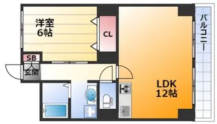 第1星栄ハイツ【7階】の間取り