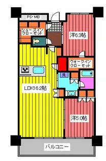 URAWA THE TOWER【17階】の間取り