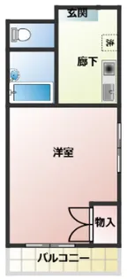 大口平和マンション【5階】の間取り