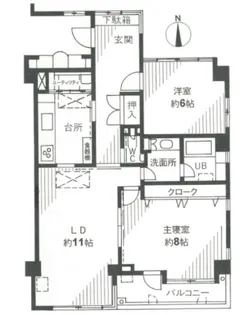 サニーコート都立大【4階】の間取り