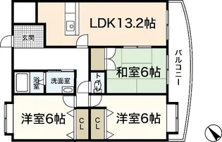 グロリオーサ【3階】の間取り