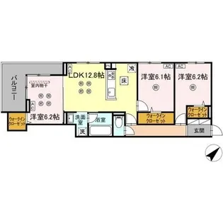 ウィンザーコート金田西【3階】の間取り