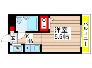 ジョイフル谷津【1階】の間取り