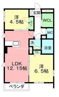 アシュリーK IV【1階】の間取り