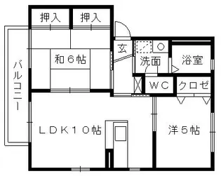 リバティーベルB【1階】の間取り