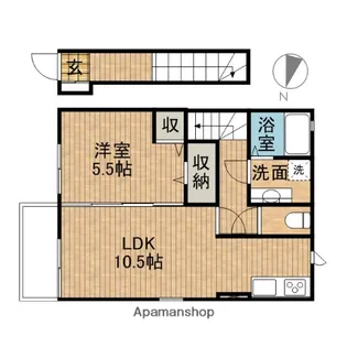 グランシャリオV【2階】の間取り