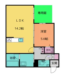 グランゲート滝川【1階】の間取り