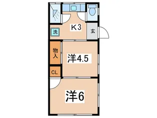 コーポ小貫【2階】の間取り