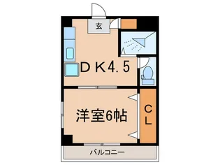 東幸ハイツ【4階】の間取り
