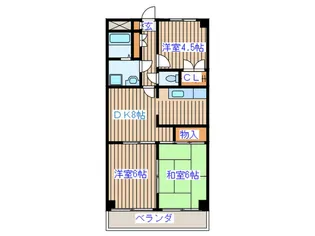 ファーストレイト25【4階】の間取り