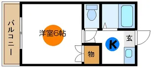 平和コーポ1号館【1階】の間取り