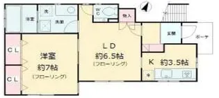 コート西大井【1階】の間取り