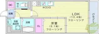クレール【2階】の間取り