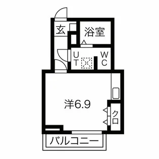 メリディアン北仙台【3階】の間取り