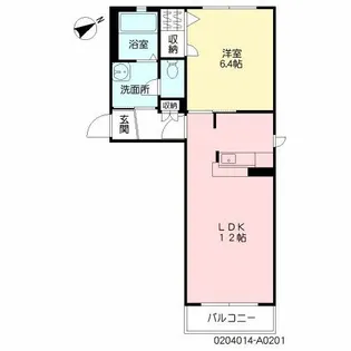 KMコート A棟【2階】の間取り