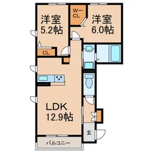 メゾン幕張 A【2階】の間取り